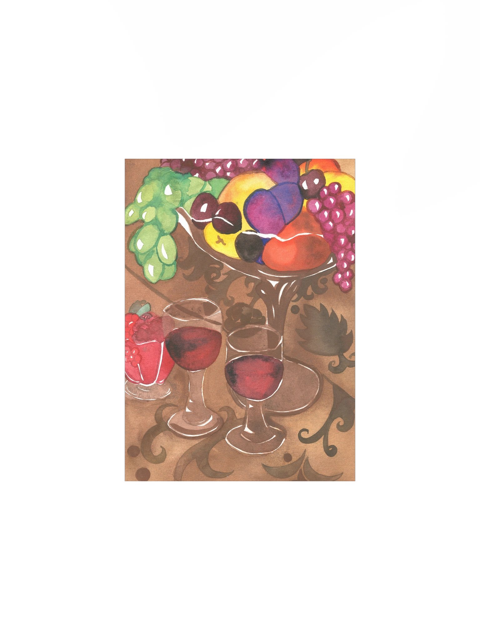 Wine And Fruits Art Print product image (13)