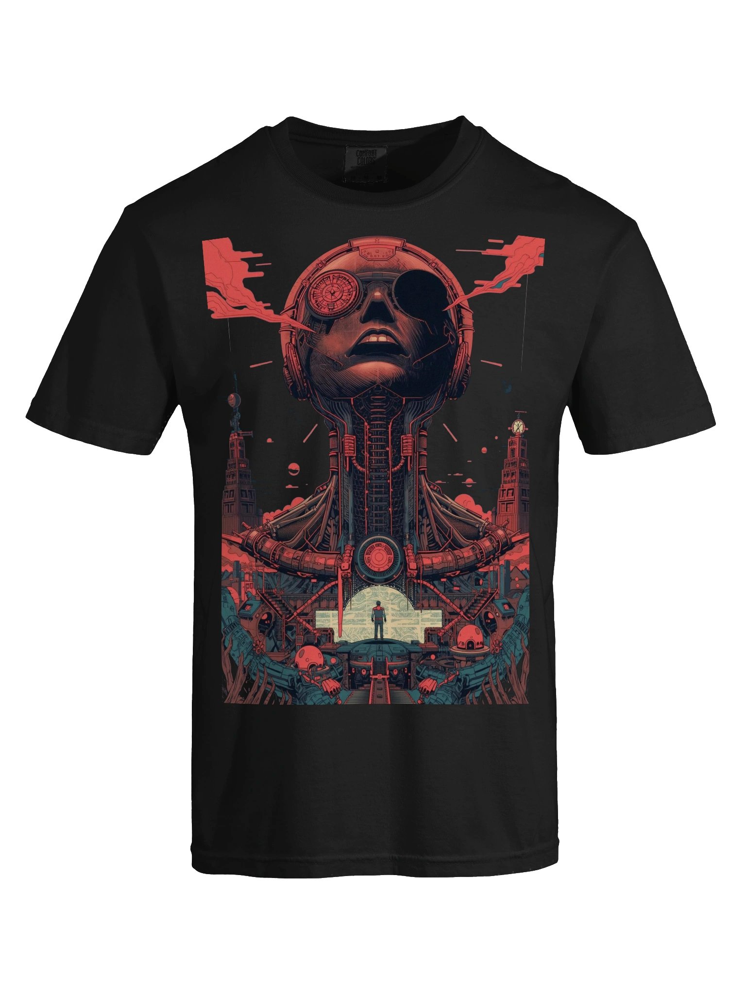 Cyberpunk Giant Head Heavyweight T-Shirt product image (2)