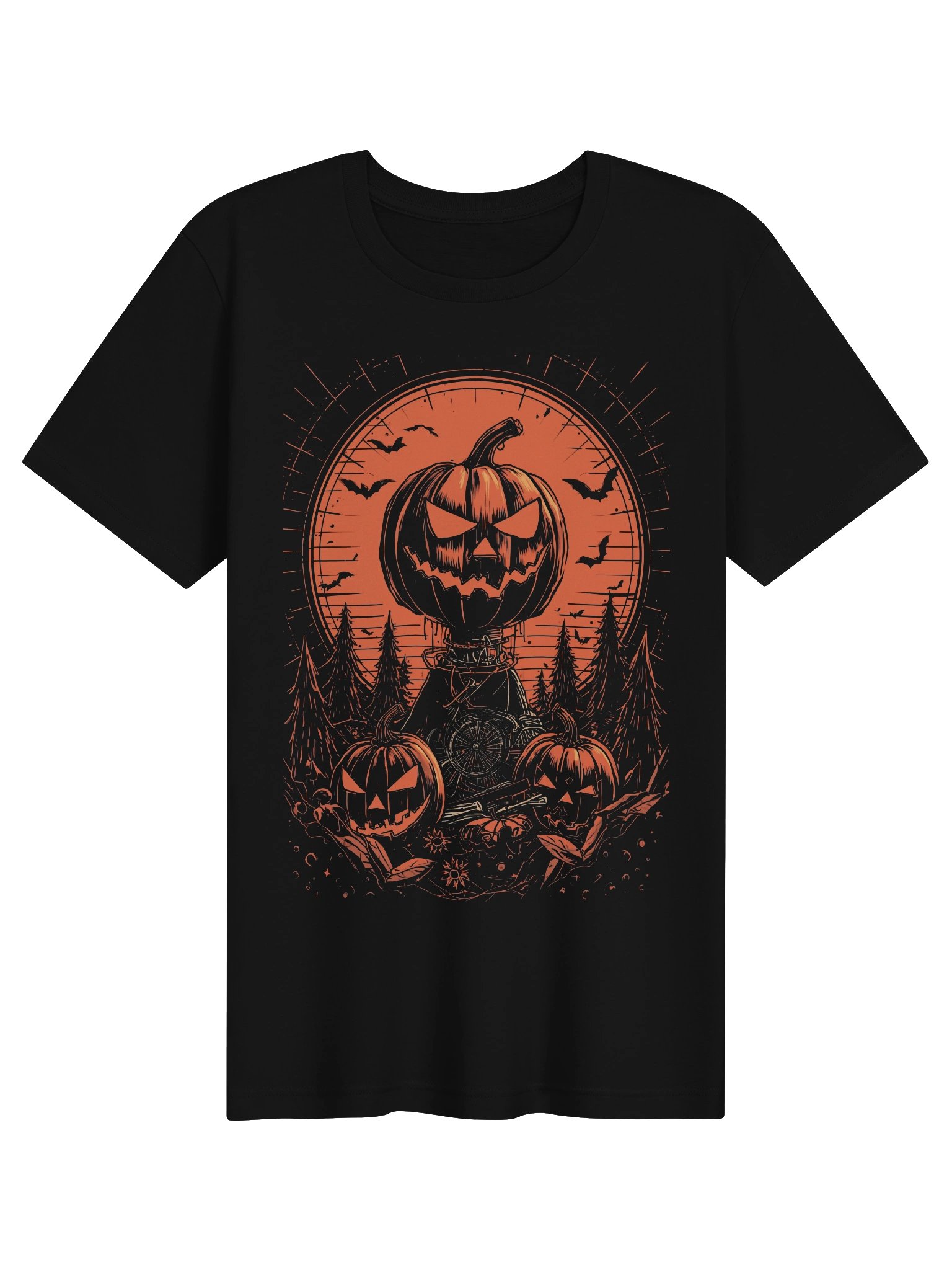 Spooky Jack-O’-Lantern Halloween Lightweight T-Shirt product image (1)