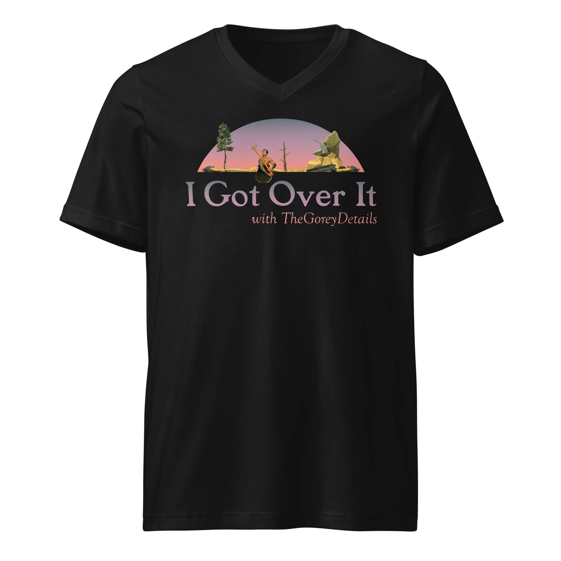 I Got Over It - Bella+Canvas Short Sleeve V-Neck Jersey T-Shirt product image (1)