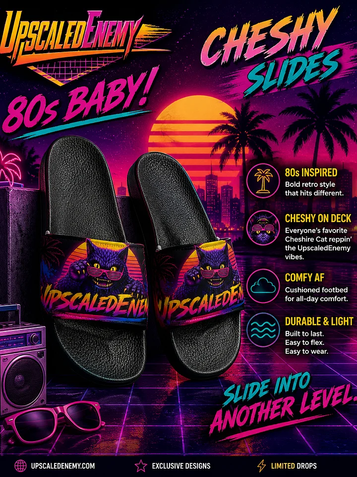 UpscaledEnemy - 80s Baby! Beach Slides product image (1)