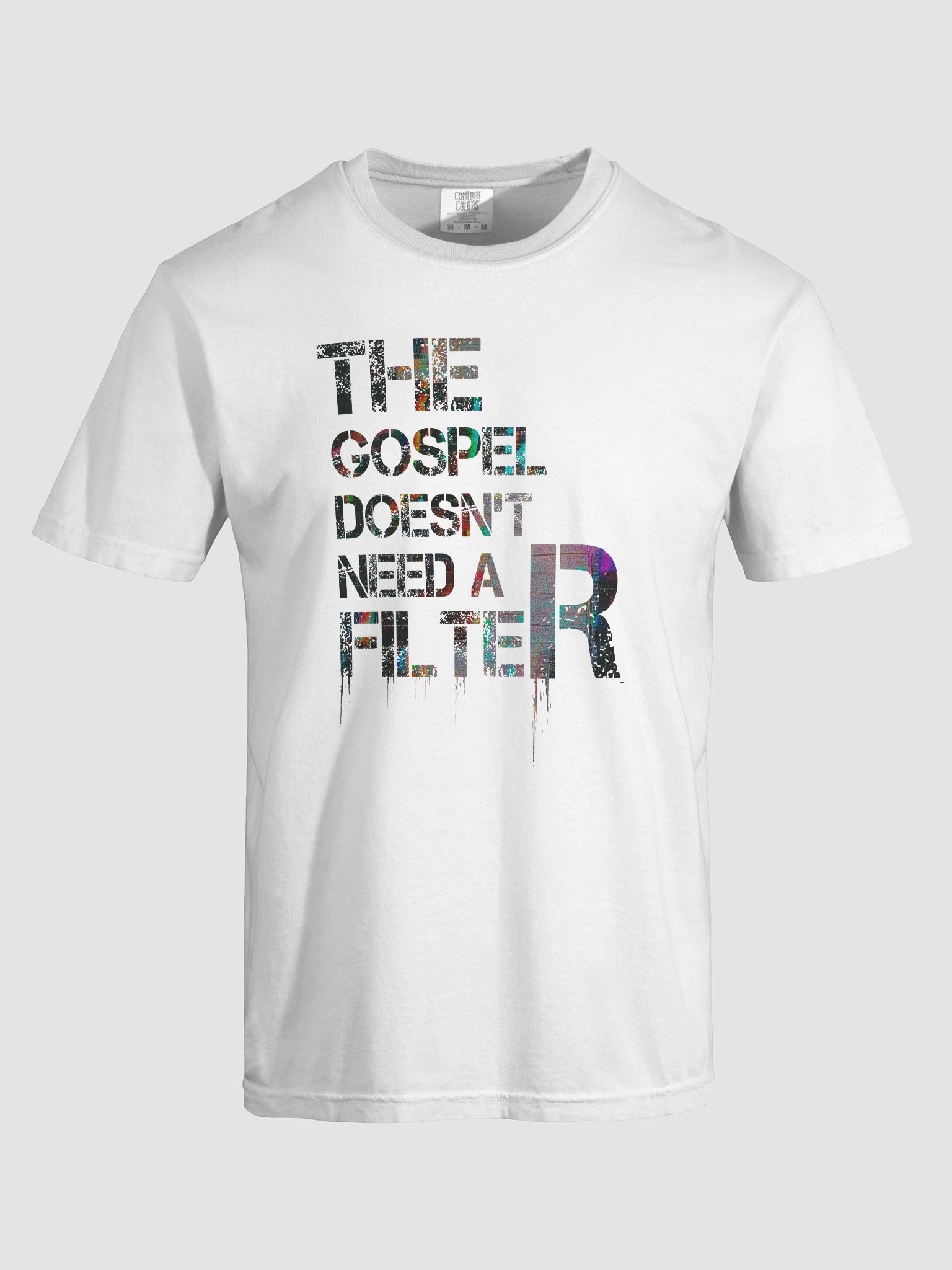 Glitch No Filter Gospel Tee – Raw Truth. No Edits. product image (82)