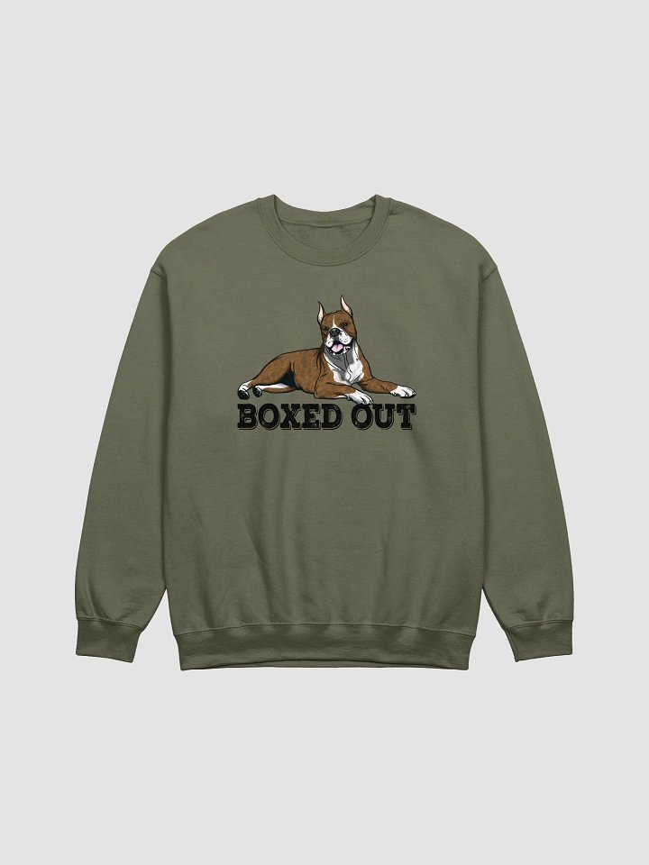 Boxed Out Sweatshirt of a Boxer Dog(Brindle - Cropped) | Funny Shirt for Boxer Paw-rents product image (1)