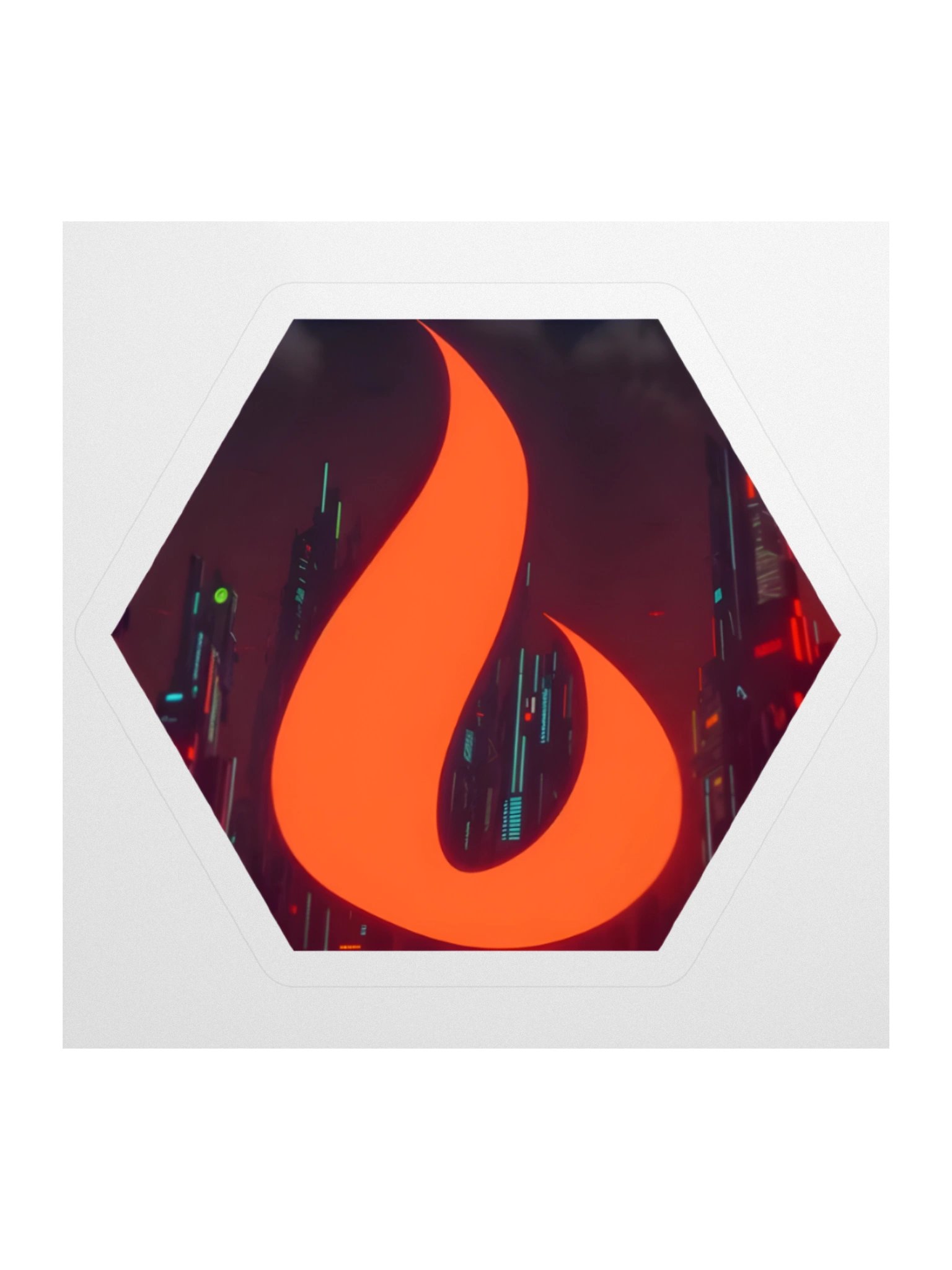 "Dystopian Burn" Sticker product image (1)