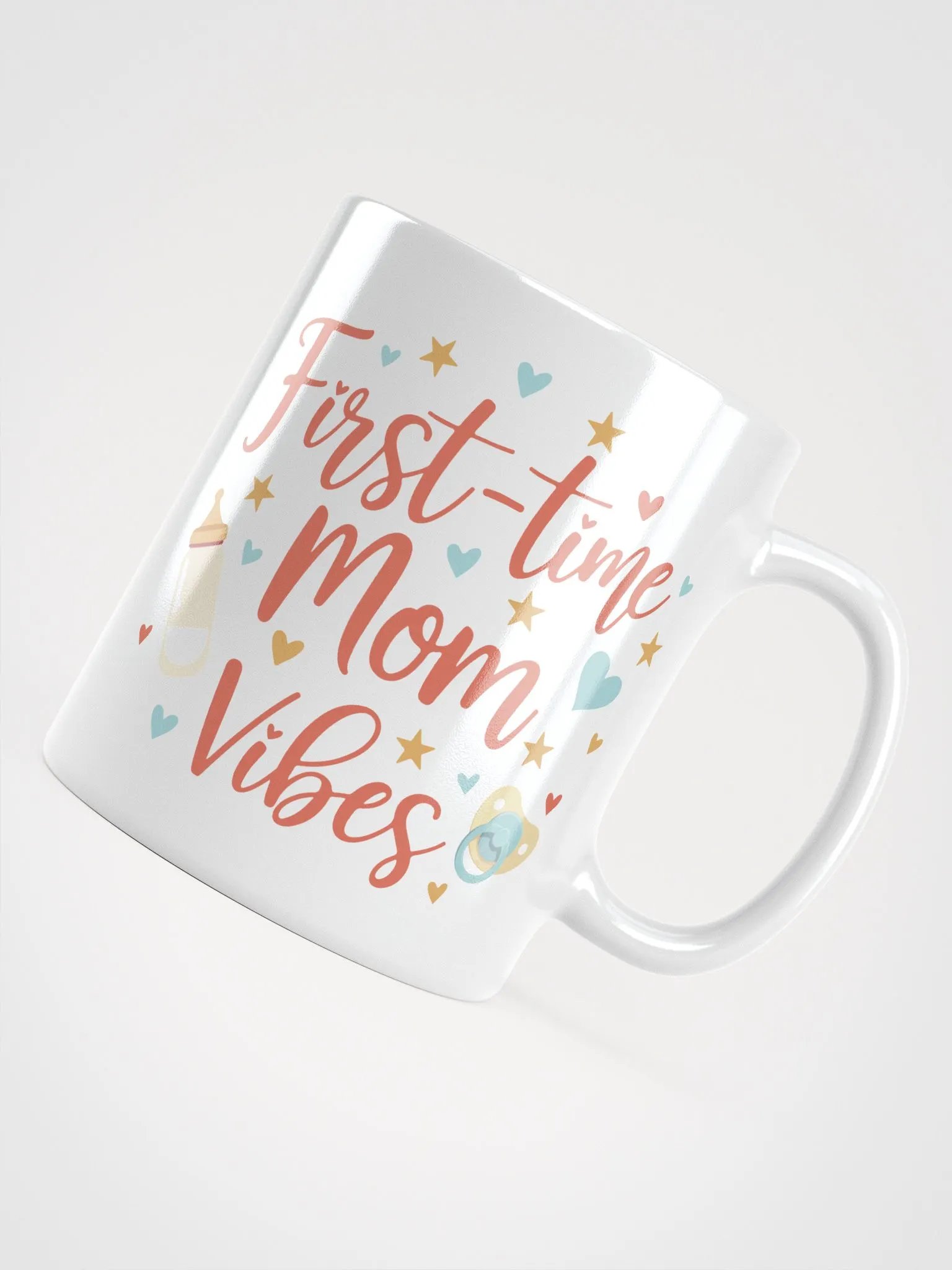 First-Time Mom Vibes Mug – Sip, Smile, Repeat product image (4)