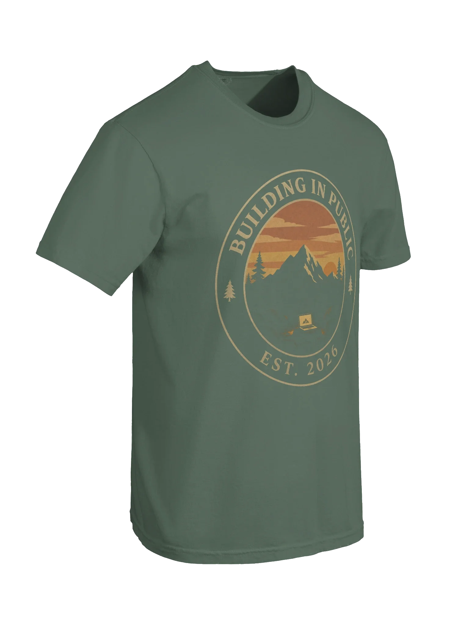 Building in Public Badge Tee — view 14