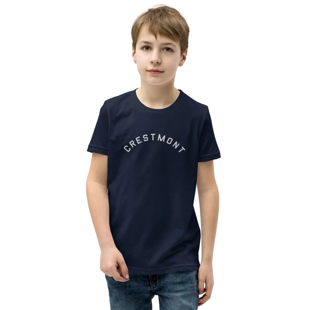 YOUTH - CRESTMONT T-SHIRT ON NAVY product image (1)