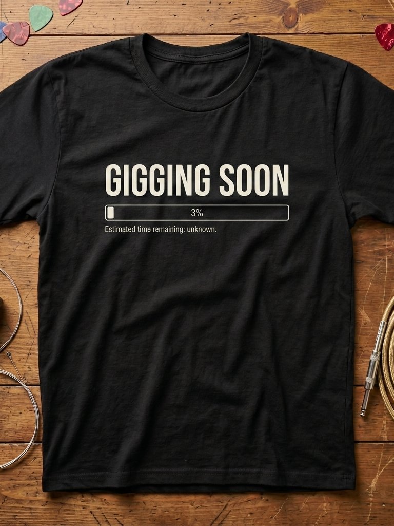Gigging Soon Guitar T-Shirt product image (1)