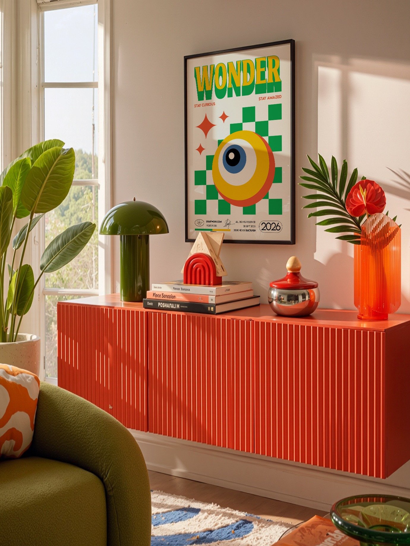 "WONDER" - See the Magic in Everything - Retro Wall Art product image (120)