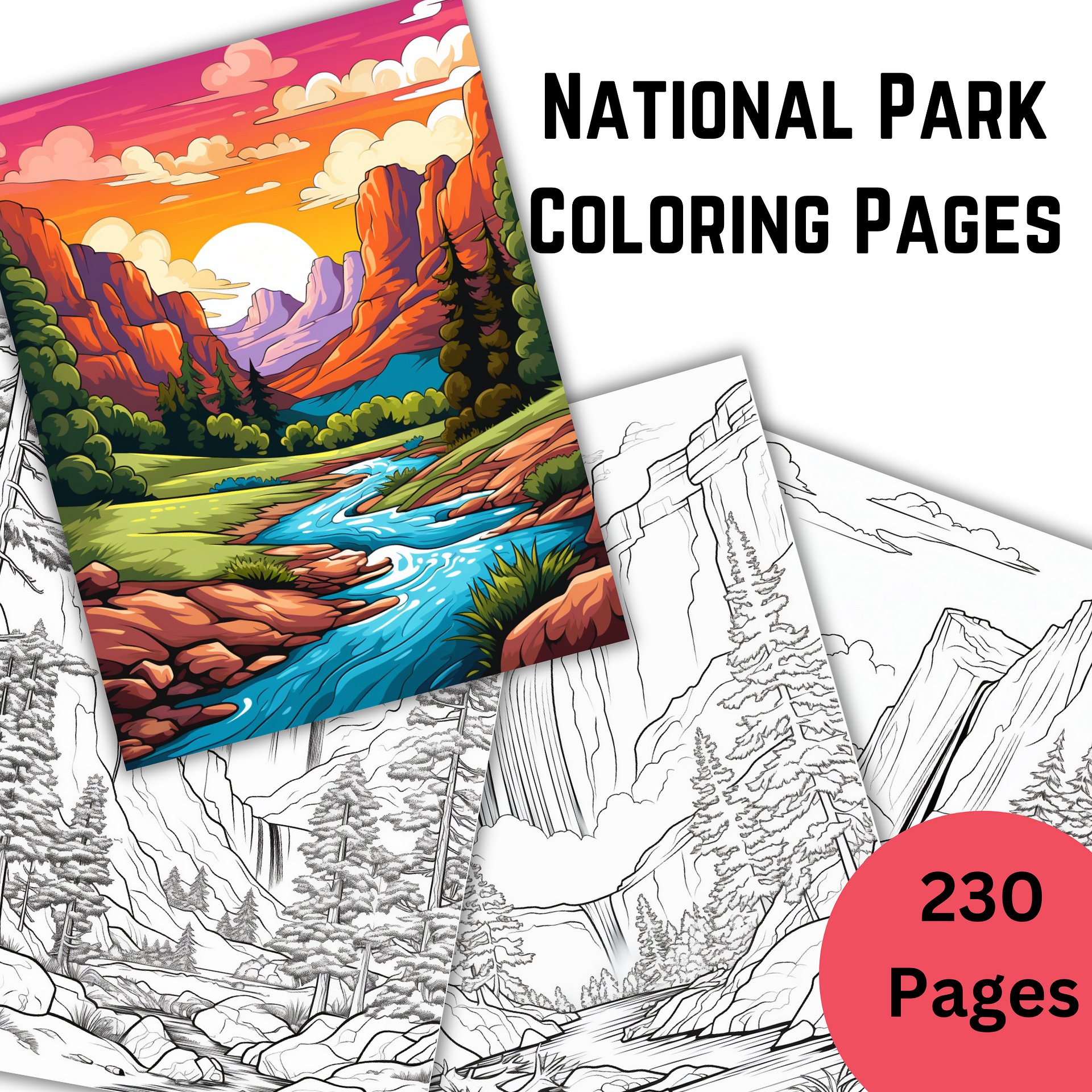 230 National Park Coloring Pages product image (1)