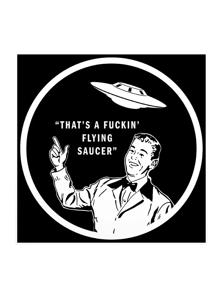 FLYING SAUCER STICKER product image (1)