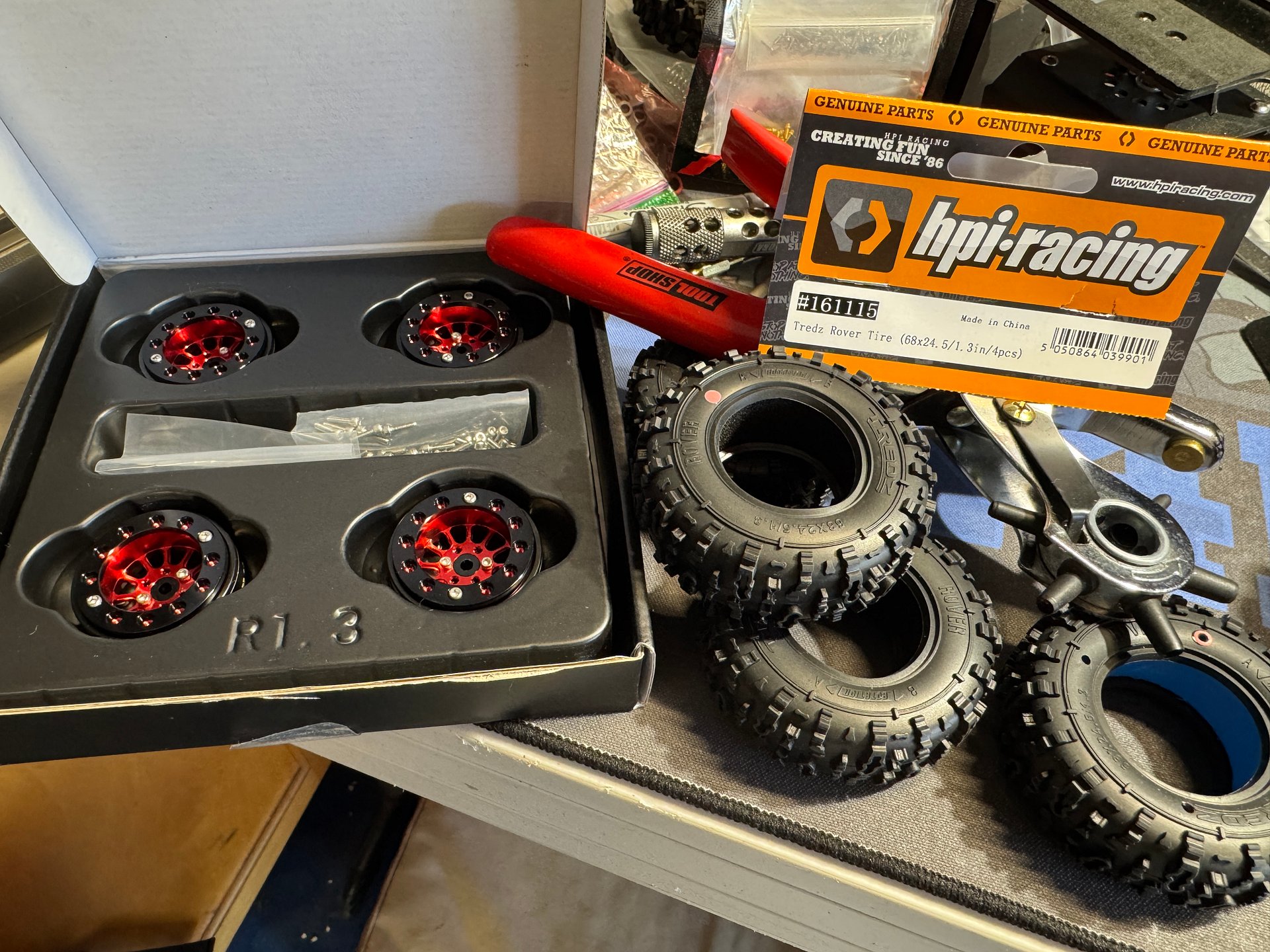 GRC3D 1.3" to 1.4" (HPI Tredz Rover) "Add-A-Ring" (Qty:8) Adapter Rings product image (4)