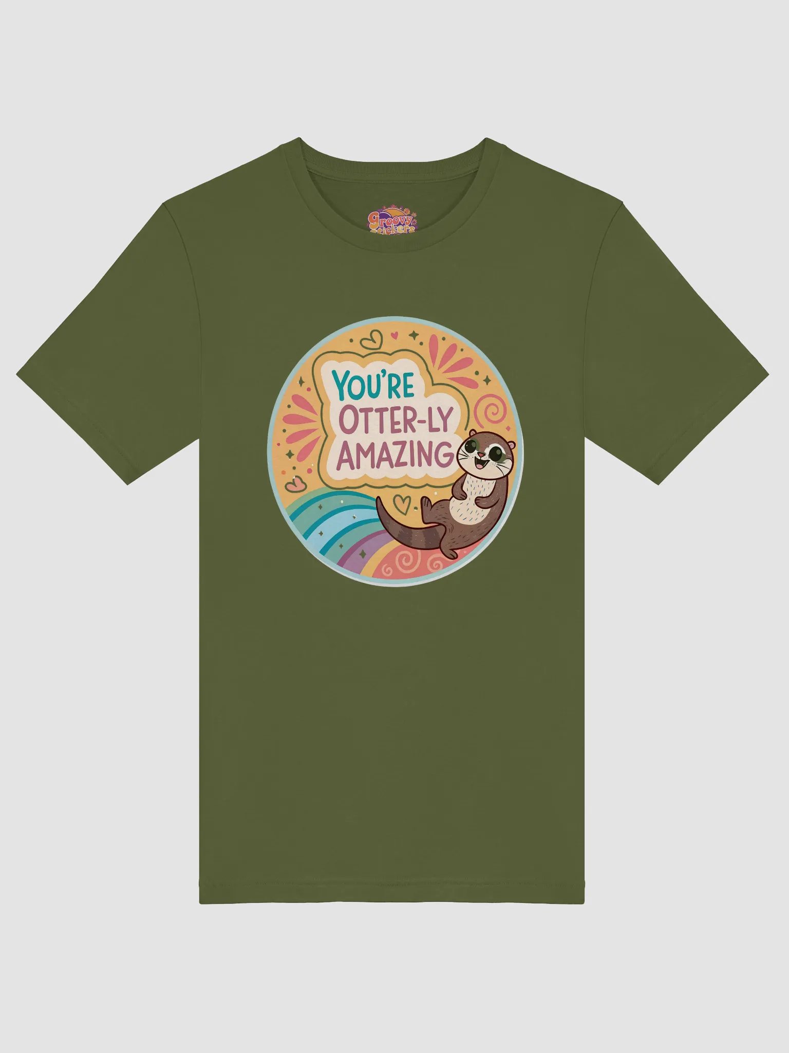 Otter-ly Amazing Wavy Stripes T-Shirt product image (3)