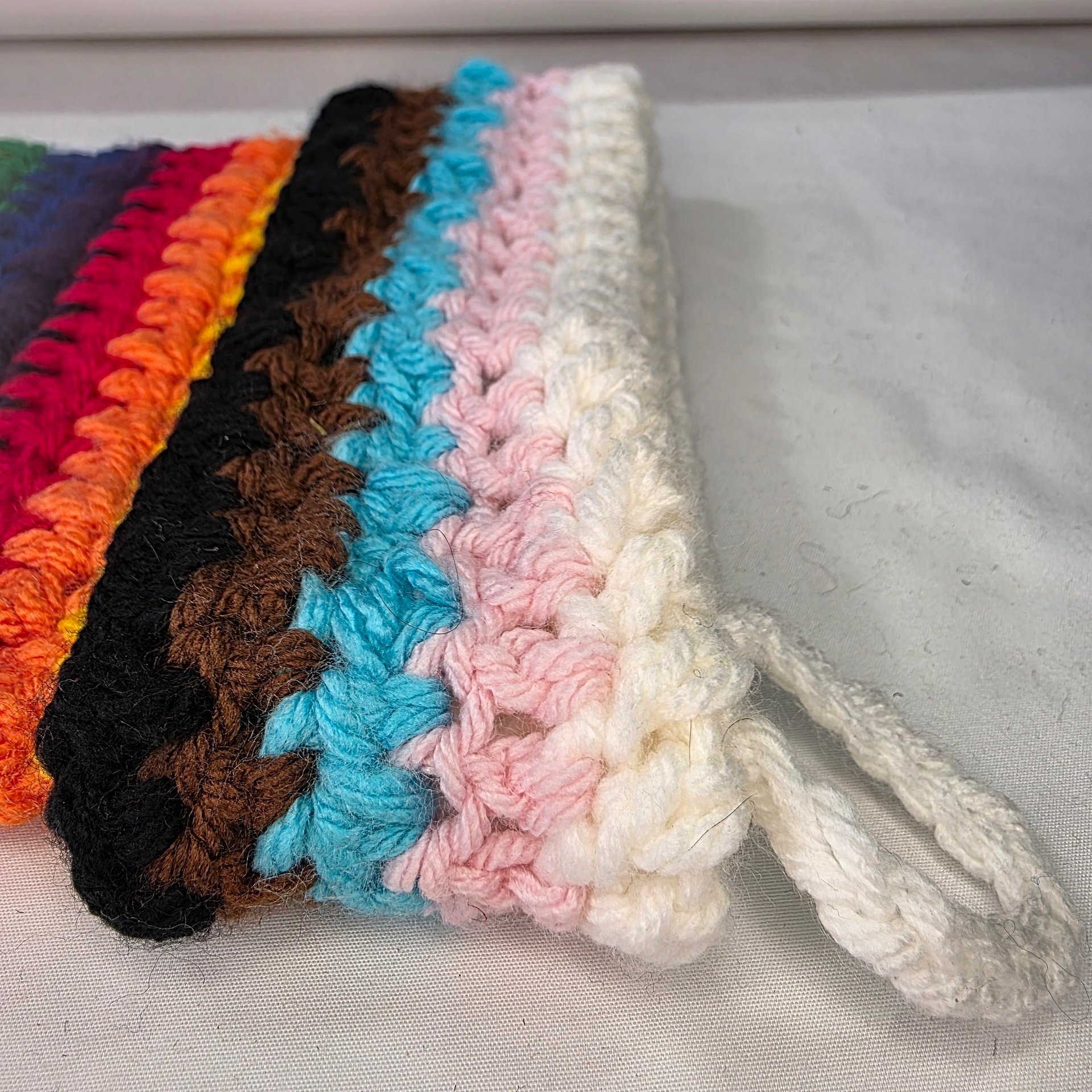 Crochet Pride Holiday Stocking: LGBTQIA, Holiday or Christmas Gift, Handmade product image (8)