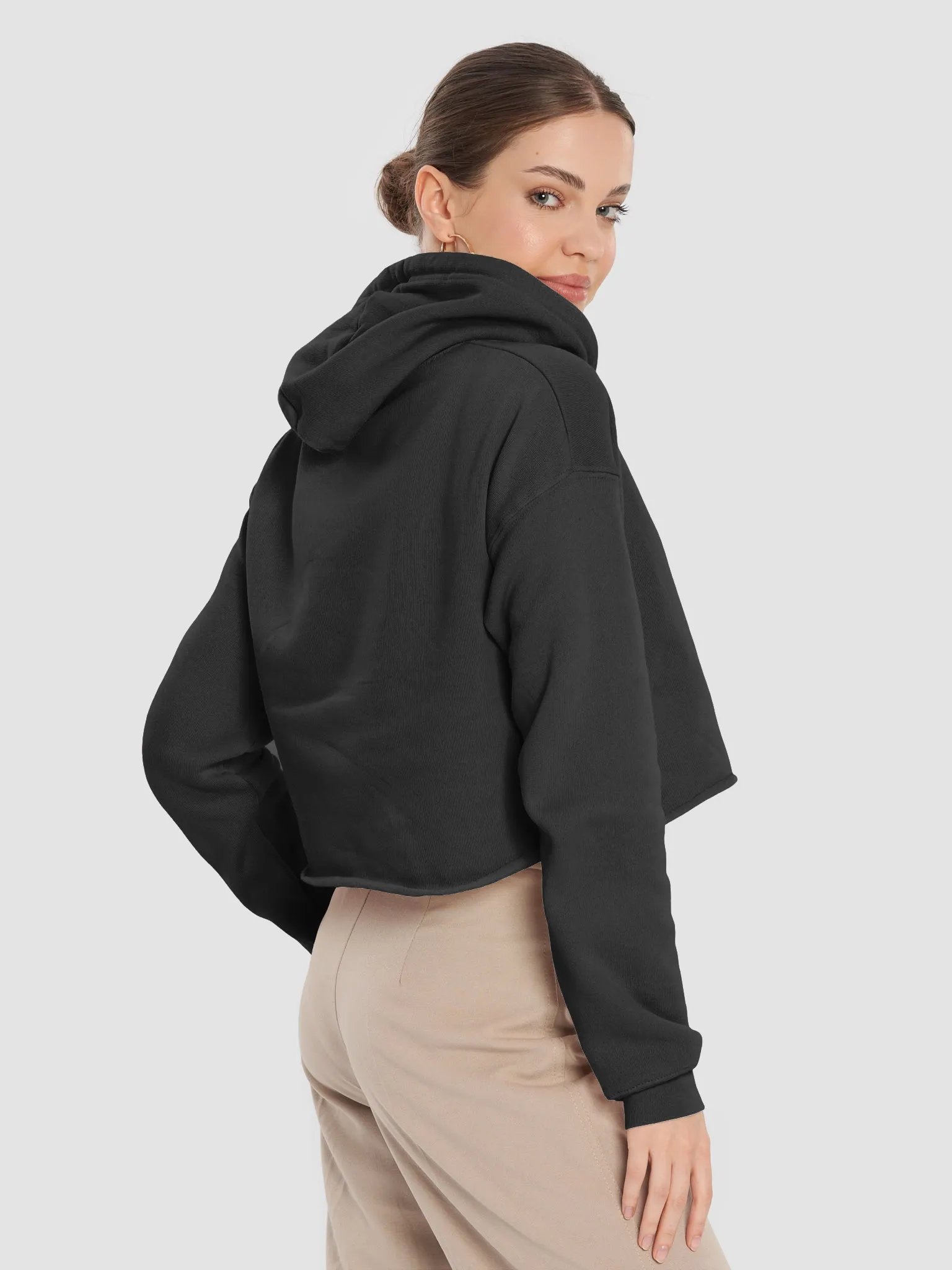 Sarcastic Cat Crop Hoodie product image (21)