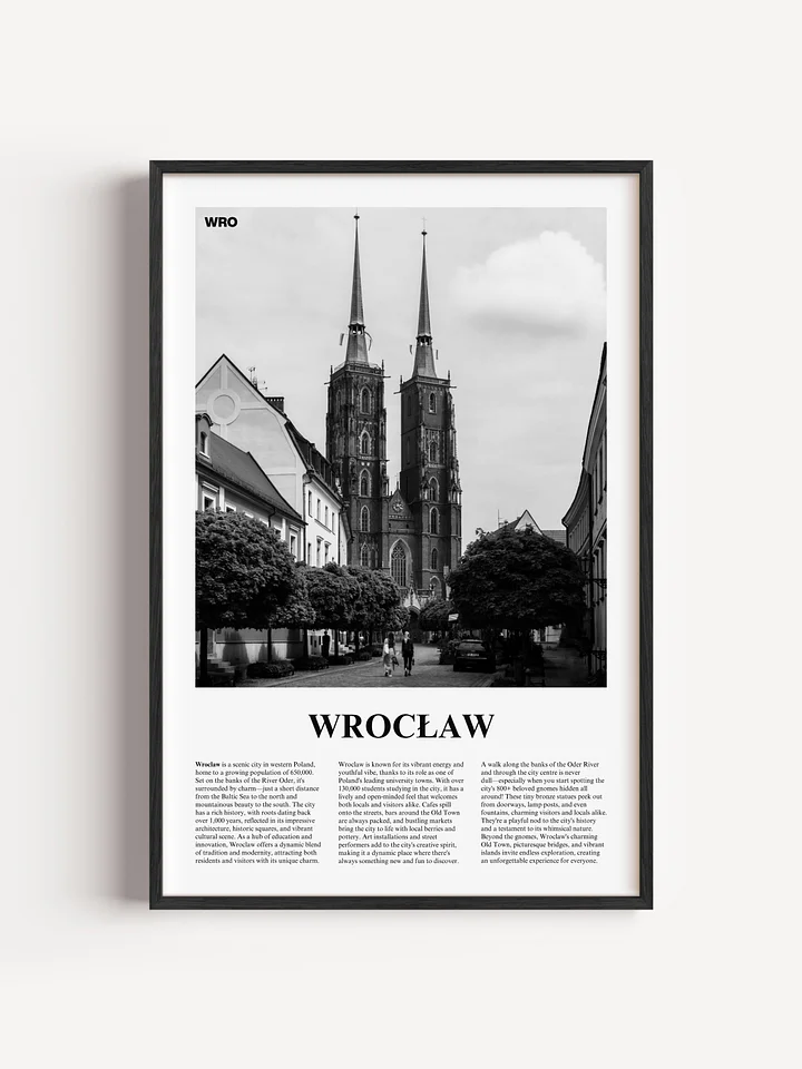 Wroclaw 03 Newspaper Poster | Framed product image (1)