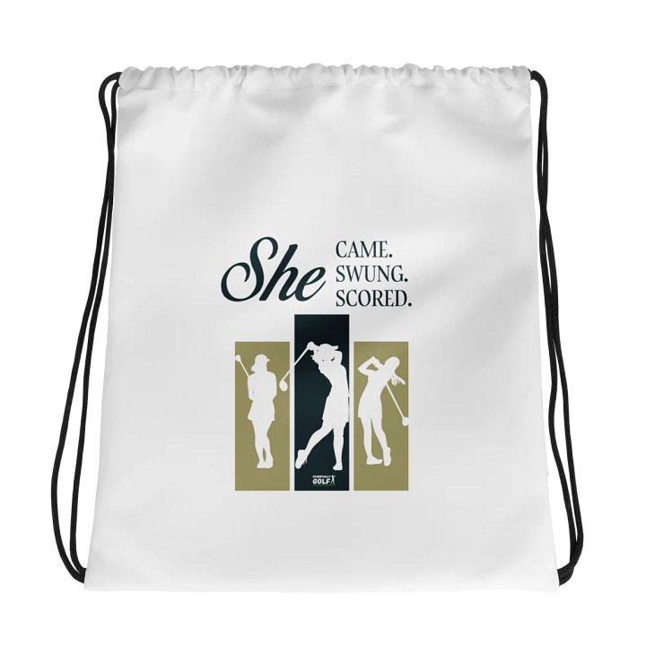 Golf Printed Drawstring Bag product image (1)