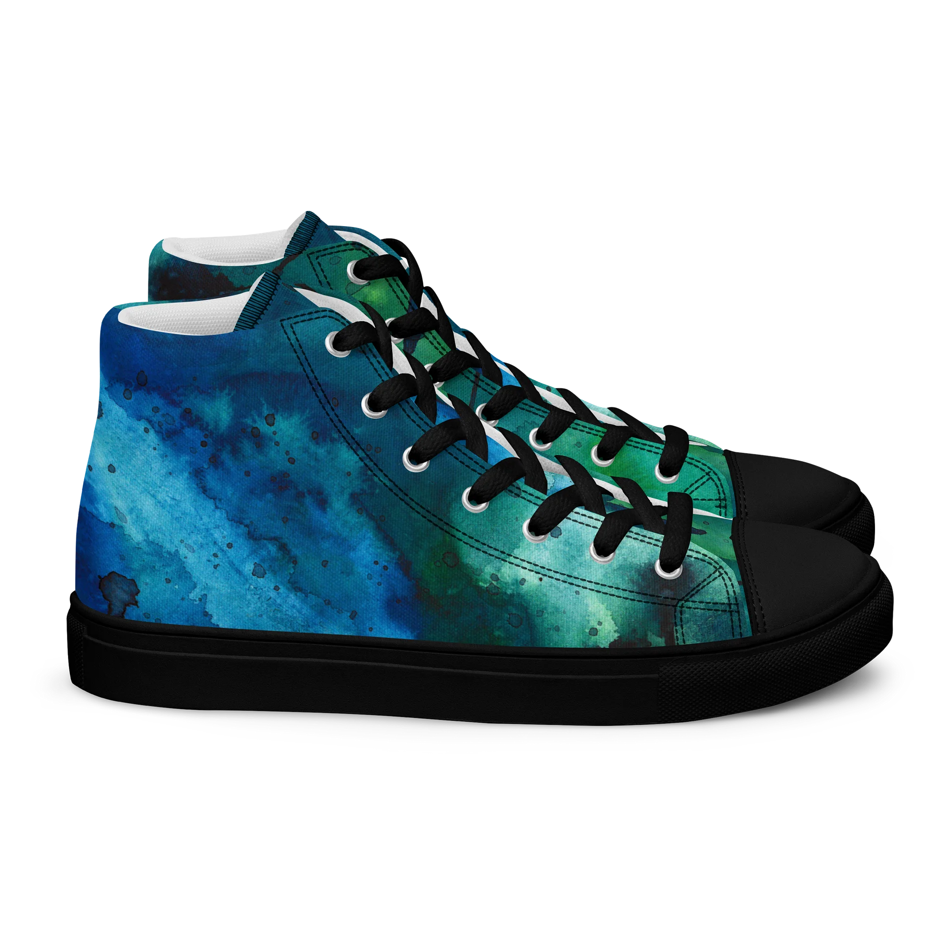 Coherence - Women's Unique Canvas Shoes with Watervolour Design product image (2)