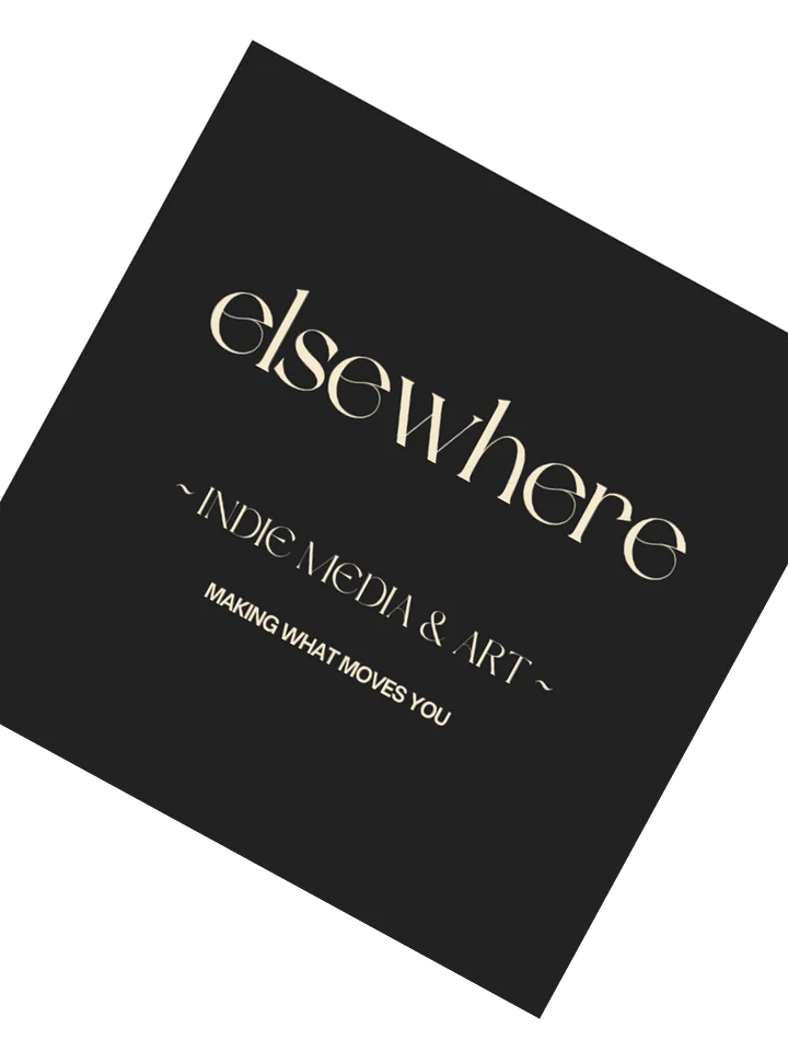 elsewhere logo & tagline sticker product image (2)