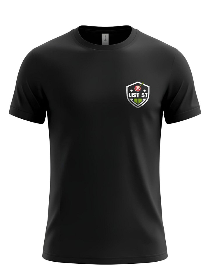 List 57 Chest Print T Shirt Small Green Shield Target Design Sports Graphic Unisex Casual Athletic Number Tee Streetwear Black Minimal Top product image (1)