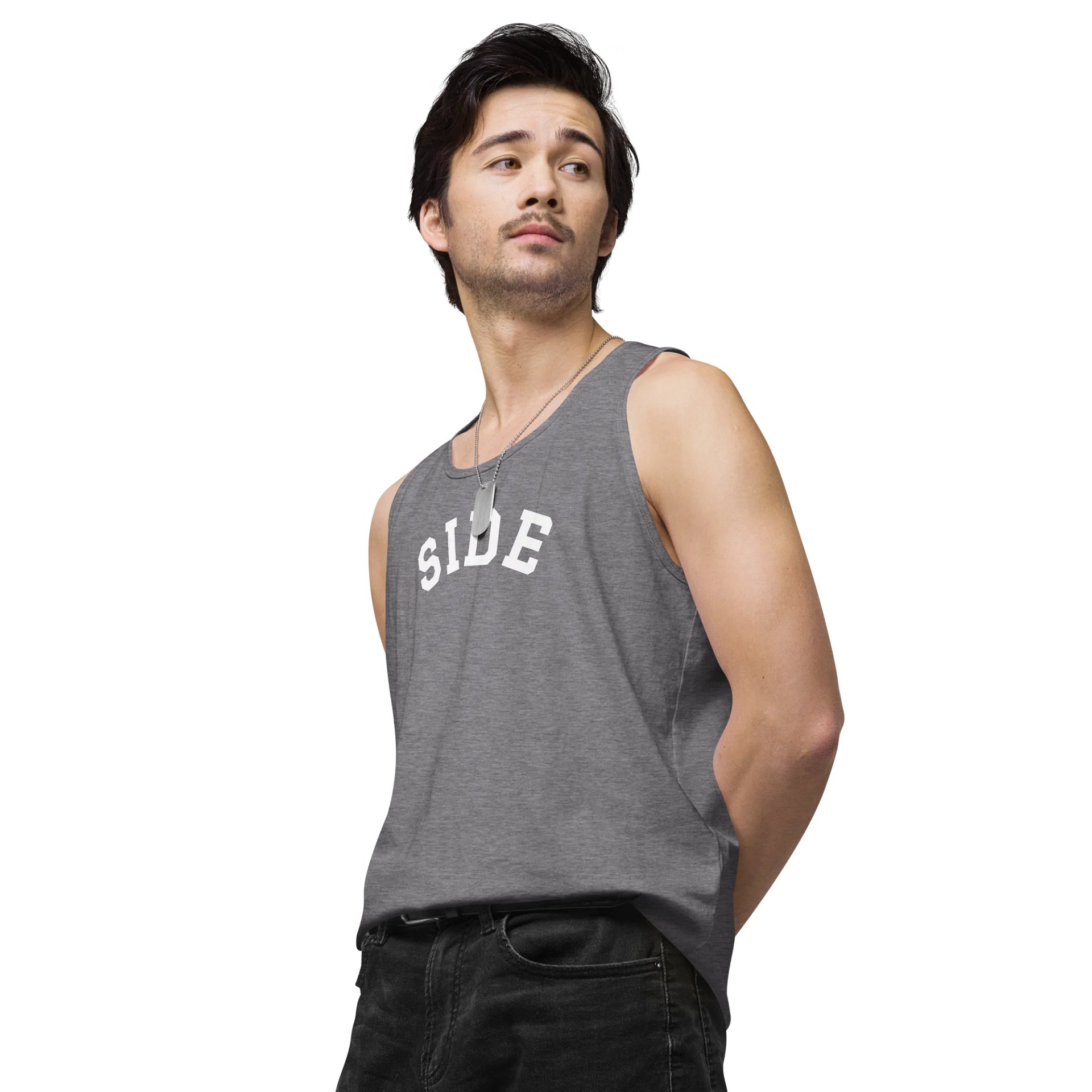 Side Varsity Tank (White Logo) product image (4)