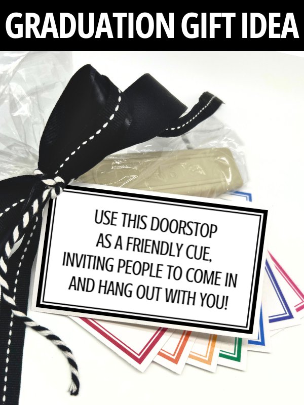 College Dorm Room Doorstop Gift Tags product image (1)