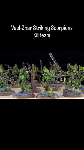 The Eldar were the army of my childhood, so was a lot of fun with nostalgic feelings to be painting up these striking Scorpio...