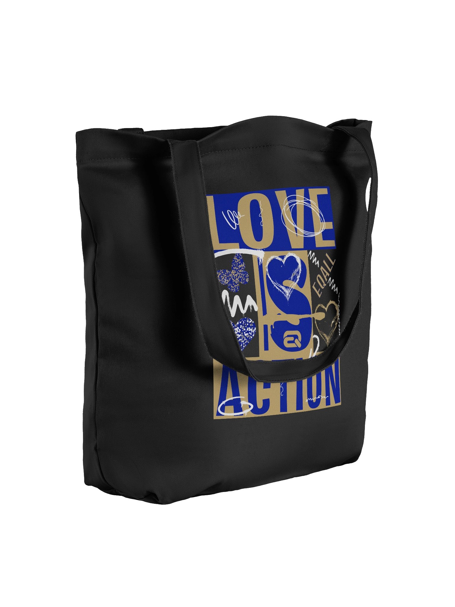 Love is Action! ECO Tote-bag by EQALL® Originals_Pop Blue product image (3)