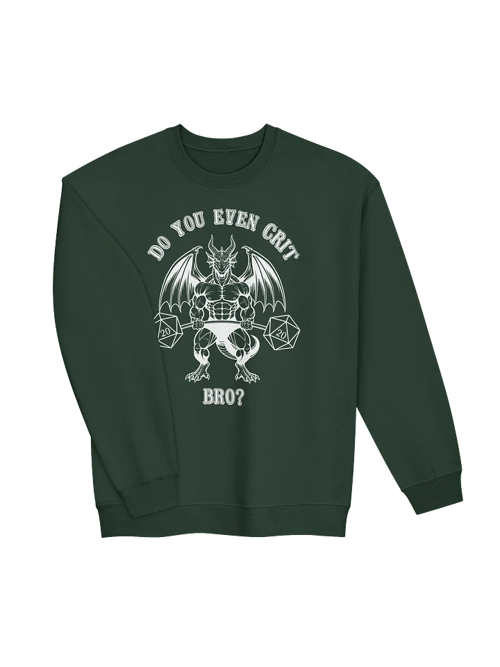 "Do You Even Crit Bro?" Crewneck Sweatshirt - Gildan Classic product image (8)