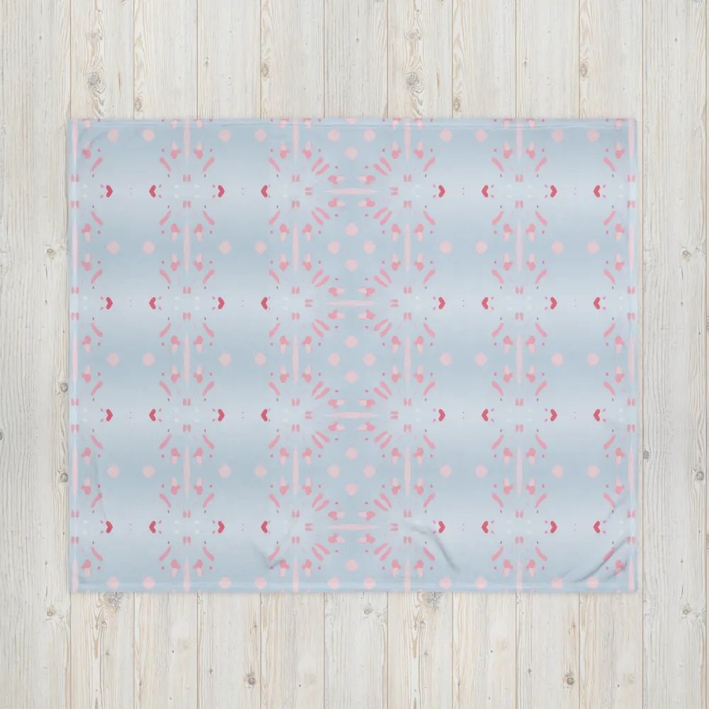 Pink Splashes & Red Hearts Throw Blanket product image (6)