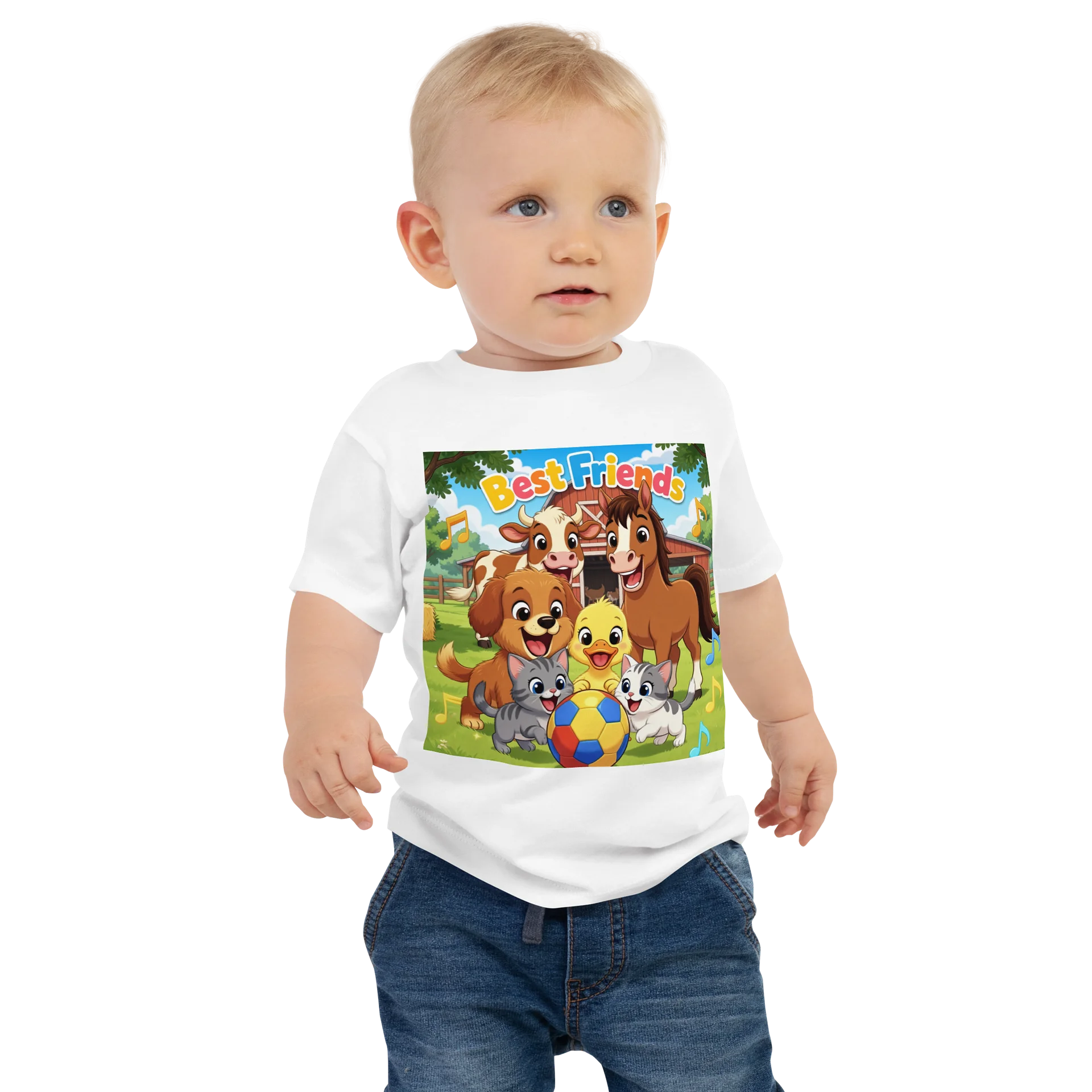 Cute Animal Best Friends Baby T-shirt product image (1)