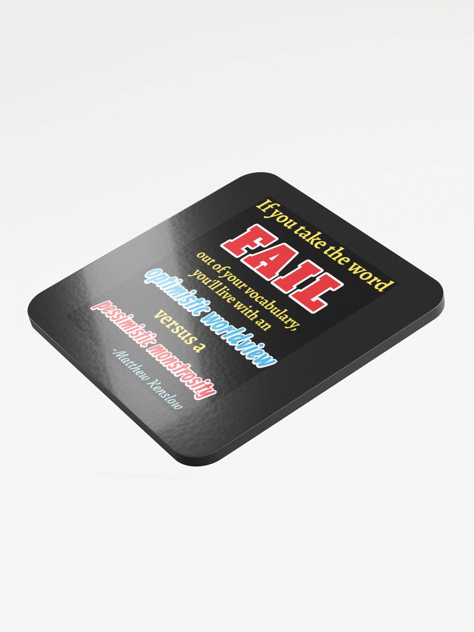 Glossed Cork Coaster [Quote 5] product image (3)