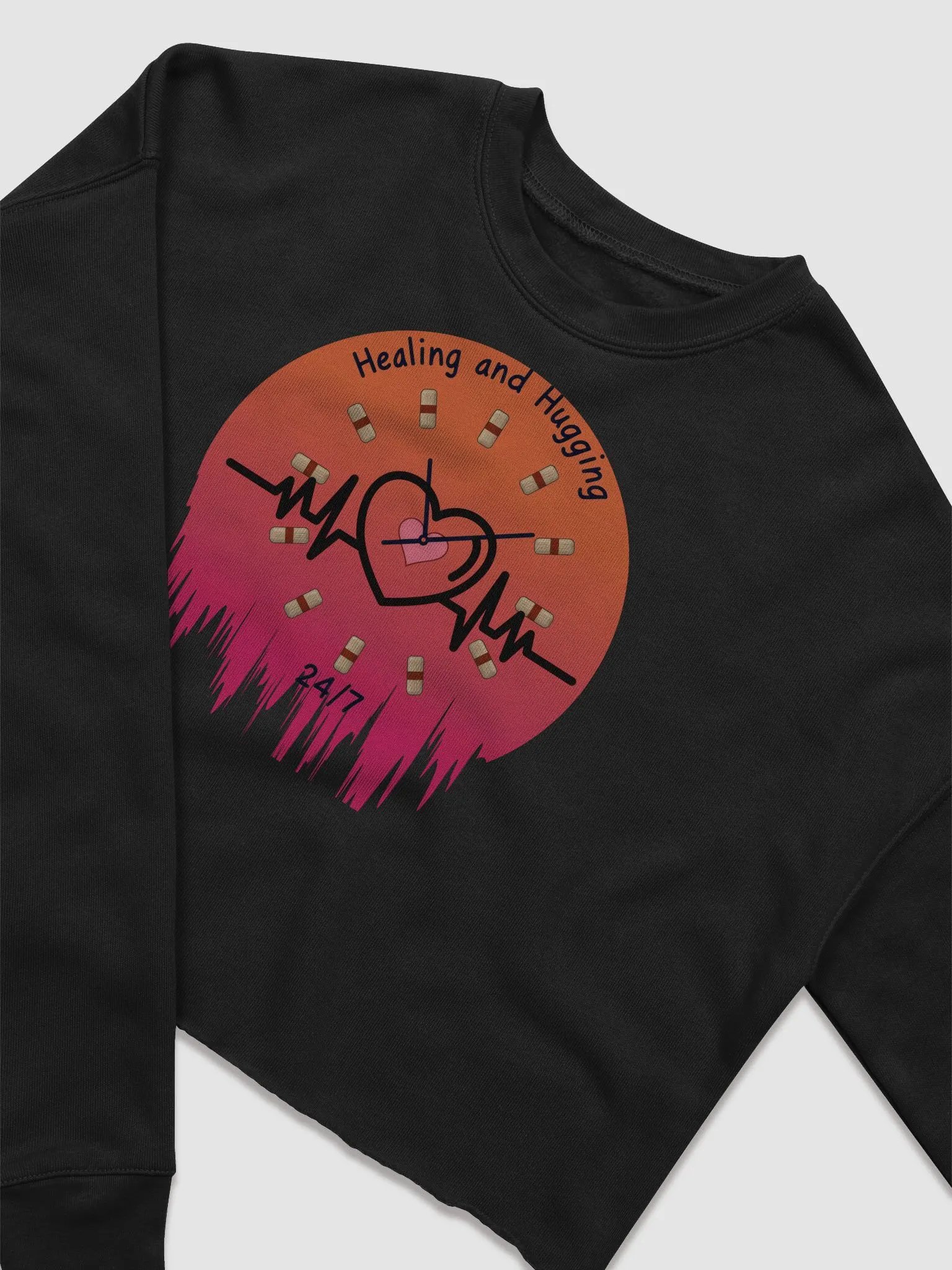 Healing Heartbeat Crop Sweatshirt product image (11)