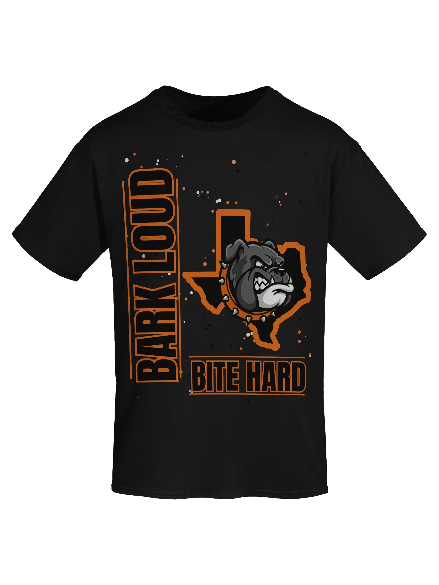Bark Loud Spirit Tee - Orange on Black [READ DESCRIPTION FOR CUSTOMIZATION] product image (53)
