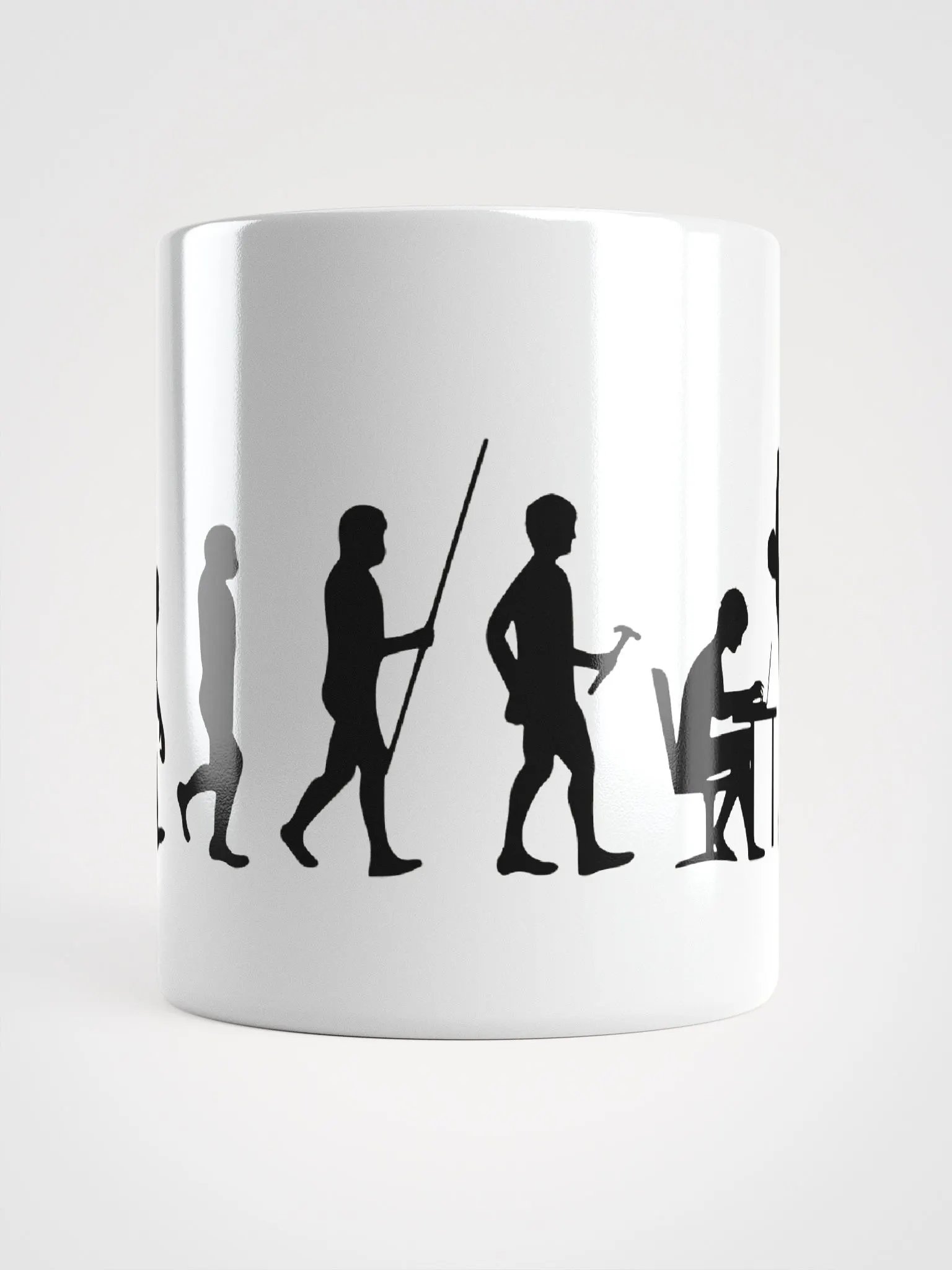 Devolution of Man 11 oz White Ceramic Mug product image (5)