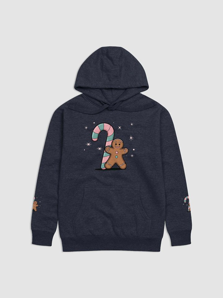 Festive Candy Cane and Gingerbread Man Hoodie product image (11)