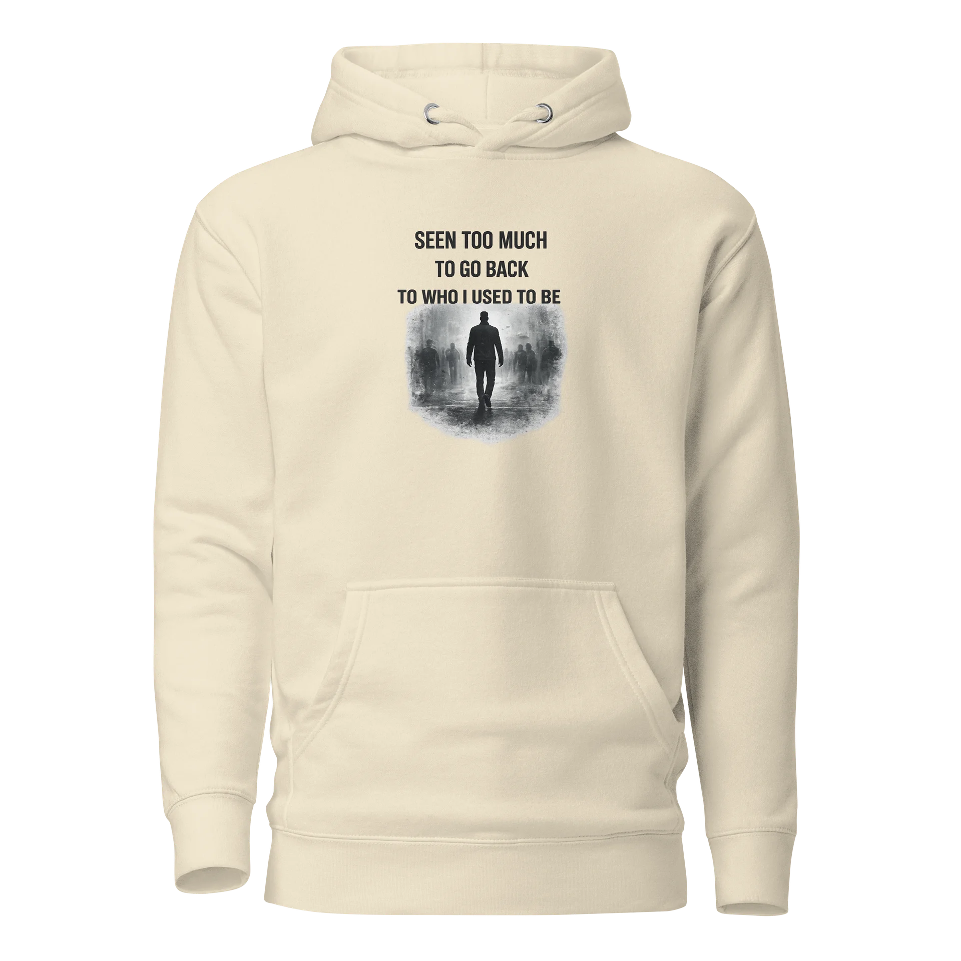 Seen Too Much” Statement Hoodie product image (2)