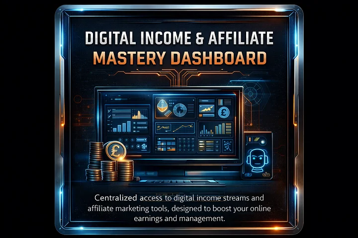 Digital Income & Affiliate Mastery Dashboard product image (1)