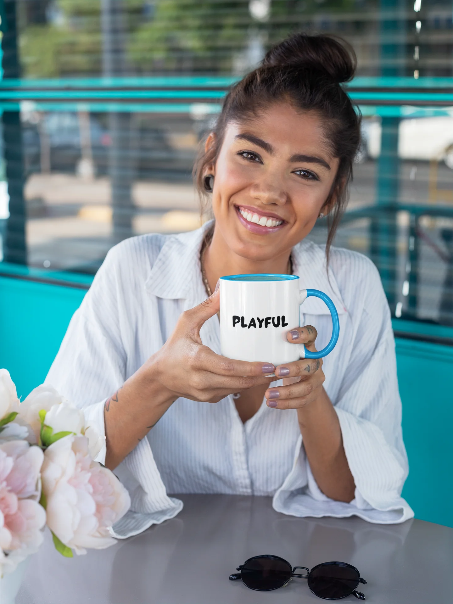 “Playful” My Vibe Ceramic Mug with Color product image (1)