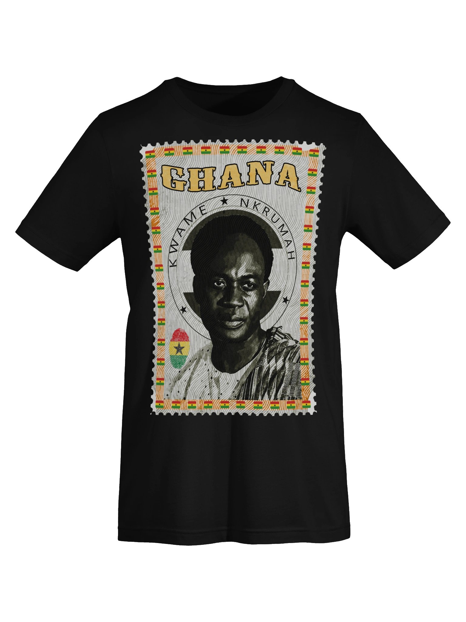 Kwame Nkrumah Vintage Postage Stamp T-Shirt | Ghana Independence Tee | Father of Pan-Africanism Streetwear product image (6)