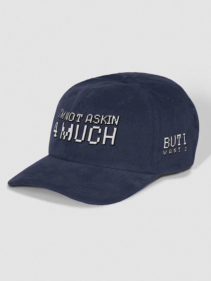not askin 4 much - corduroy hat product image (2)