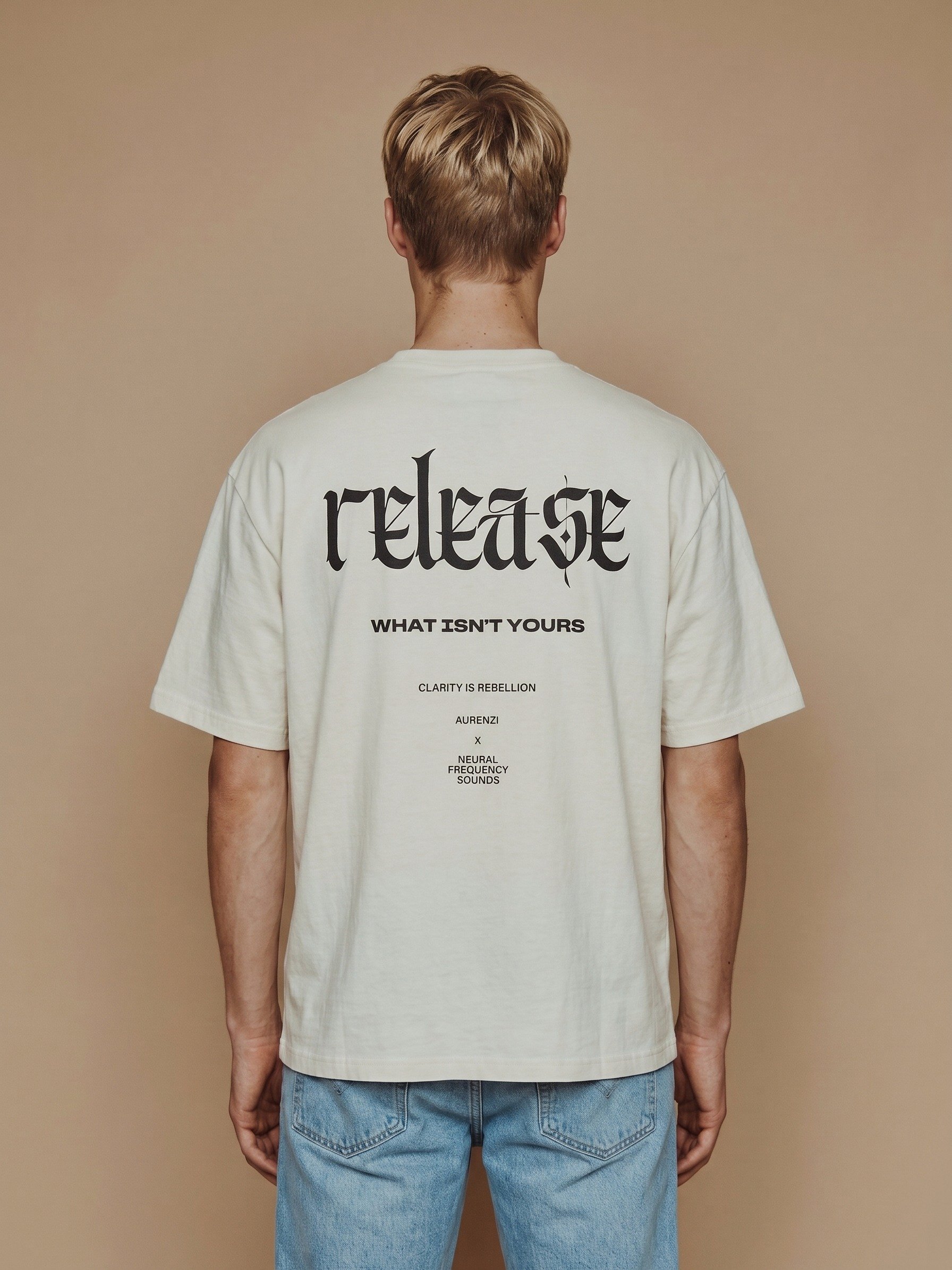 Release Tee – Ivory Signal / Capsule 01 product image (3)