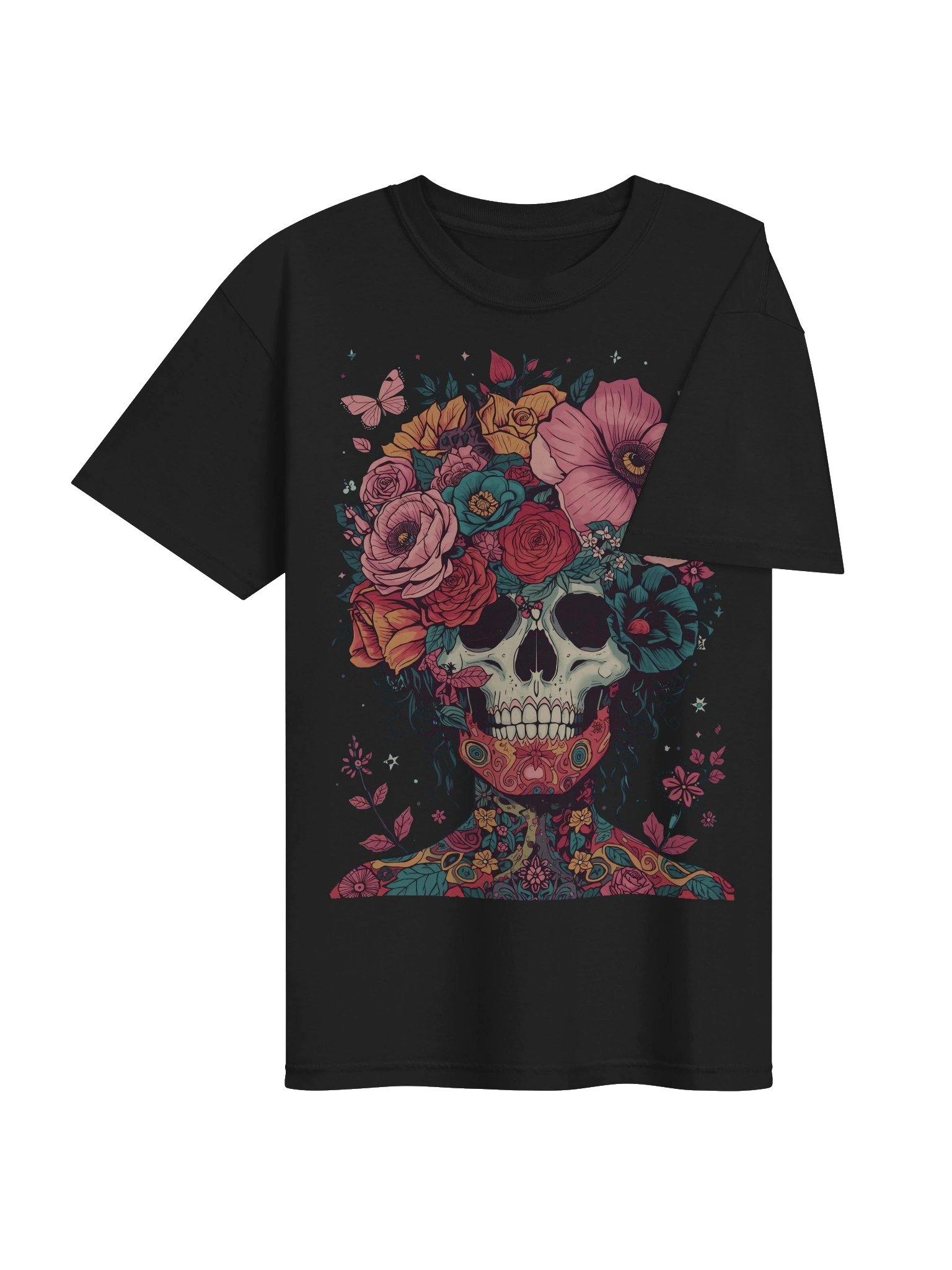 Blooming Skull Crown Heavyweight Tee product image (7)