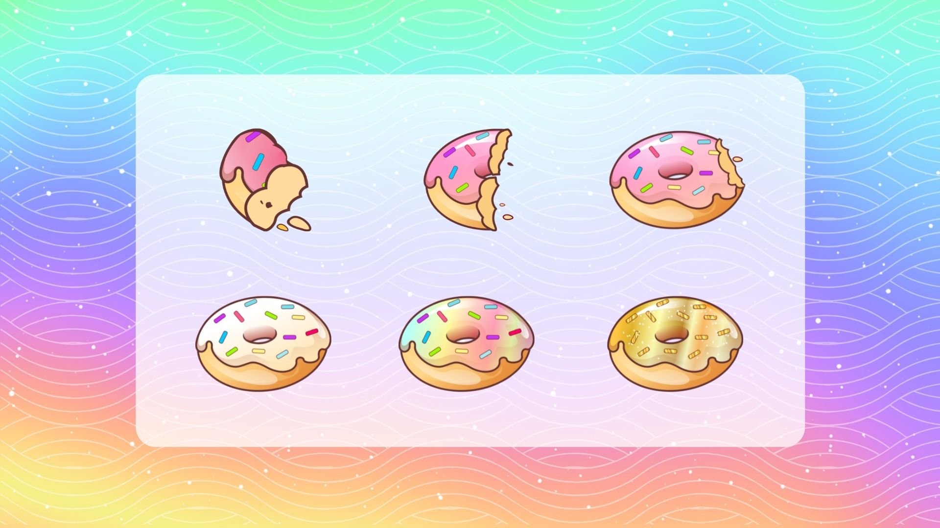 Fancy Donut Twitch Badges 6-Pack product image (2)