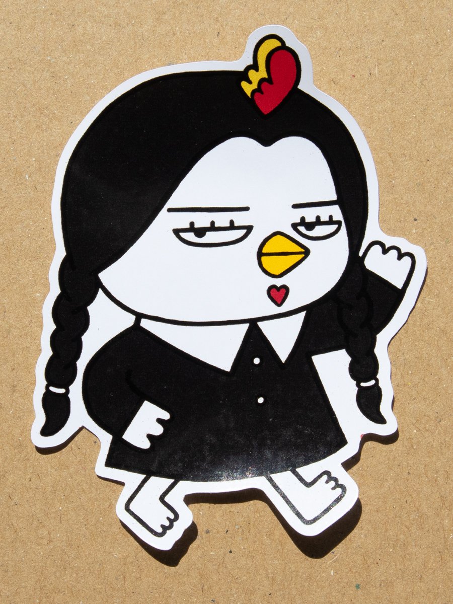 Goth Chicken Sticker product image (3)