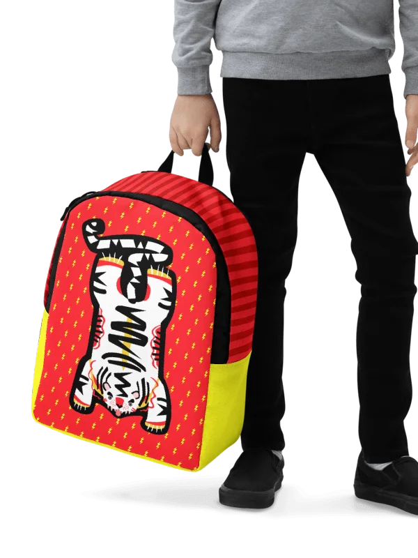 Orange and Yellow Tiger Backpack product image (6)