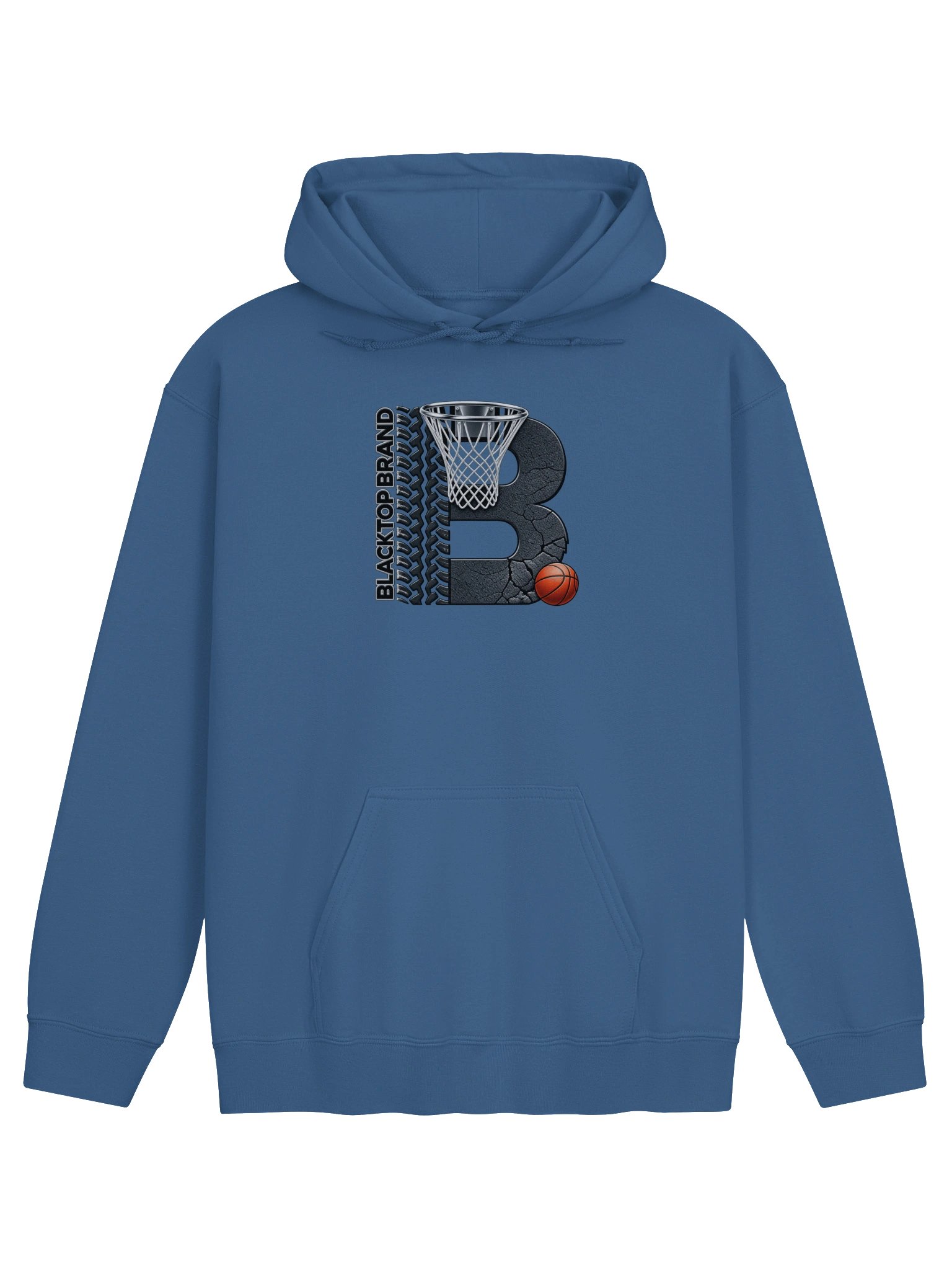 Blacktop Brand Basketball Logo Hoodie product image (1)