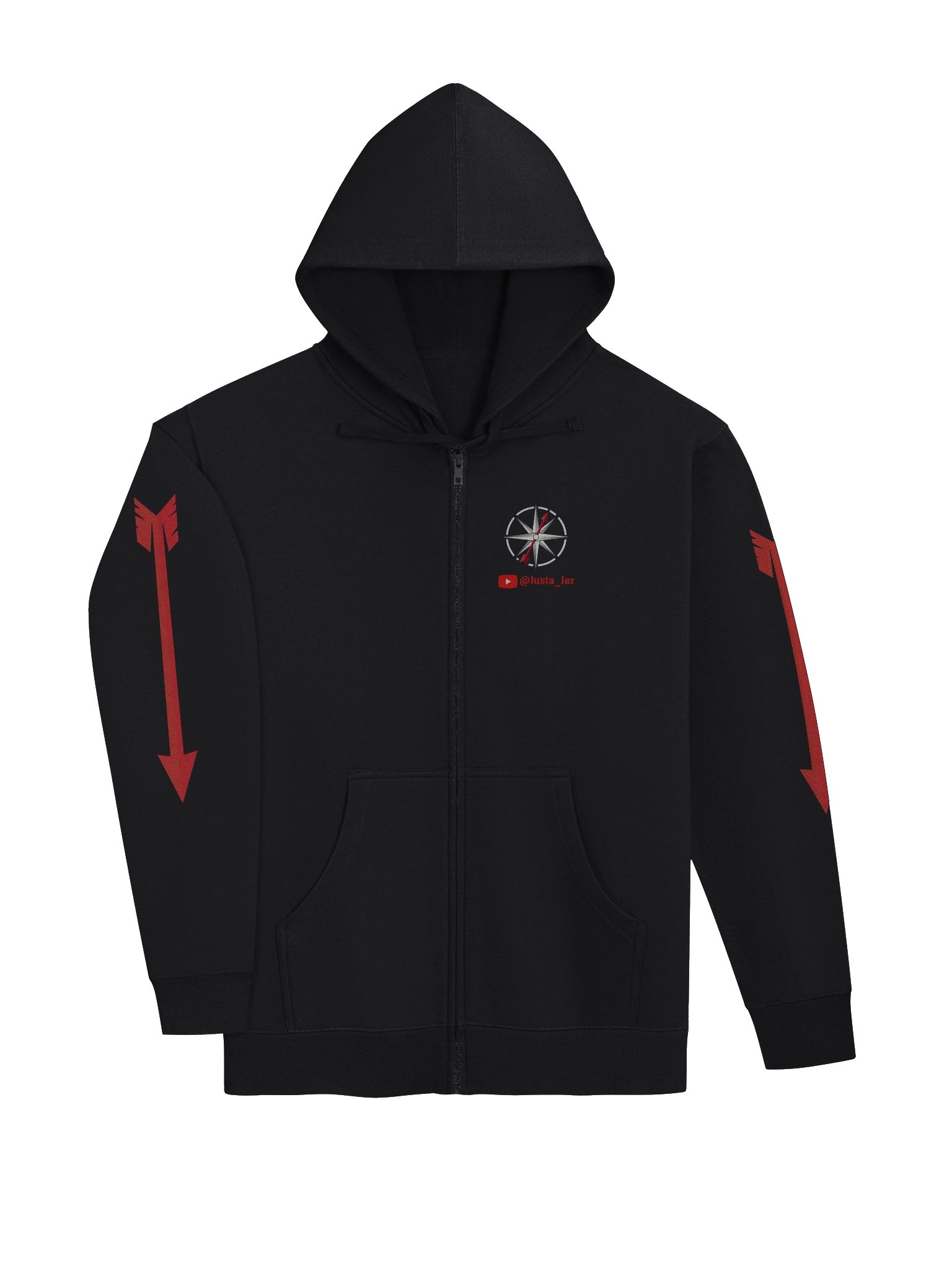 The Compass Arrow Zip Hoodie – Adventure, Up the Sleeve product image (9)