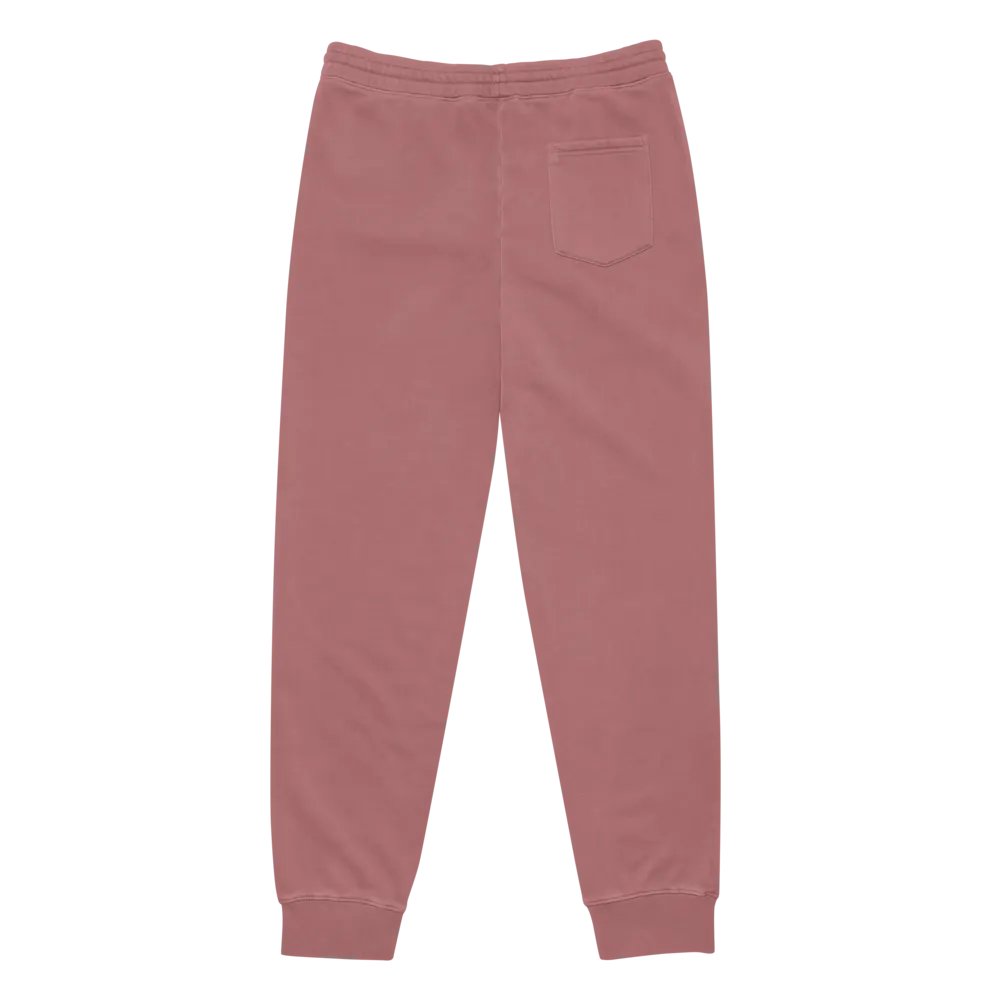 Bubbly and a B*tch (maroon thread) pigment dyed sweatpants product image (4)
