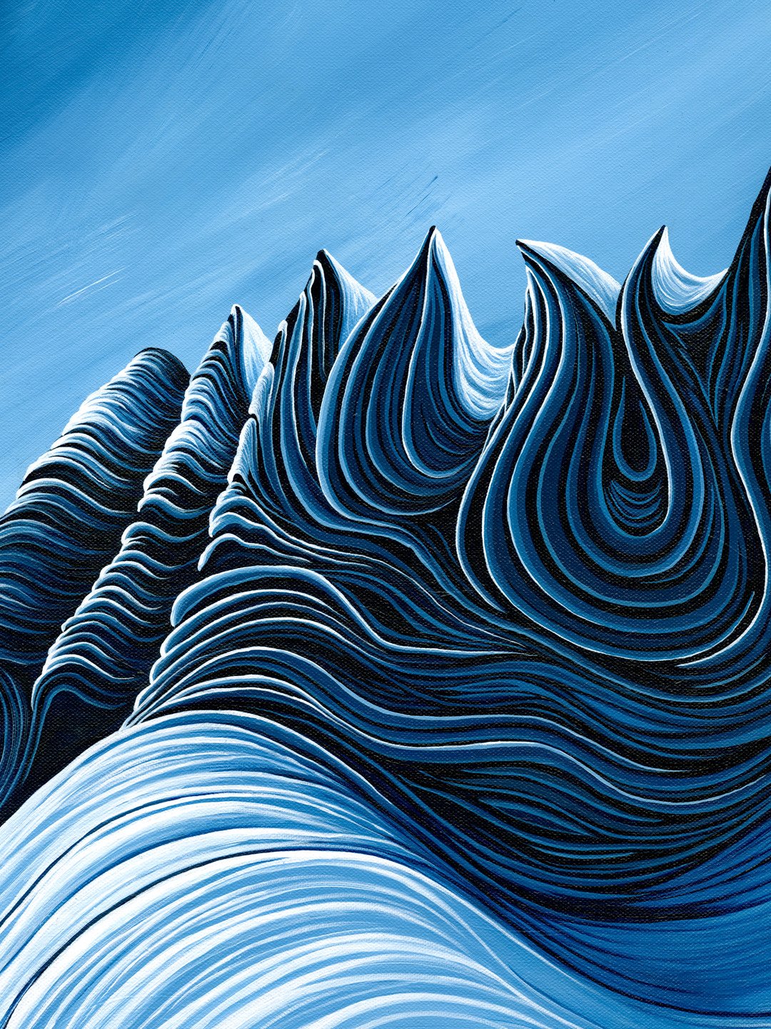 Dents du Midi 'Twisted' - Original Painting product image (4)